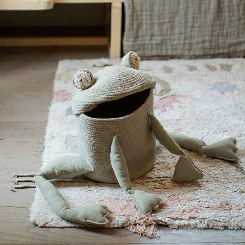 Lorena Canals Korb 'Fred the Frog' Ø23 x 35cm