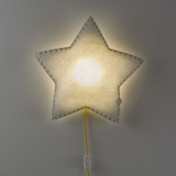 Buokids Wandlampe Softlight Nachtlicht Stern grau