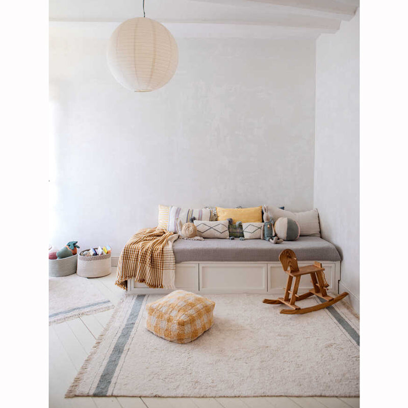 Lorena Canals waschbarer Teppich 'Plate' vintage blue 140x200cm
