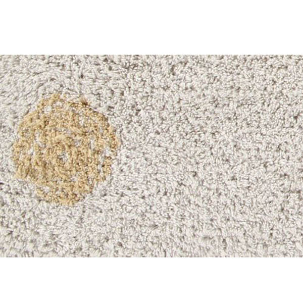 Lorena Canals waschbarer Teppich 'Hippy Dots' in creme/gelb 120x160cm