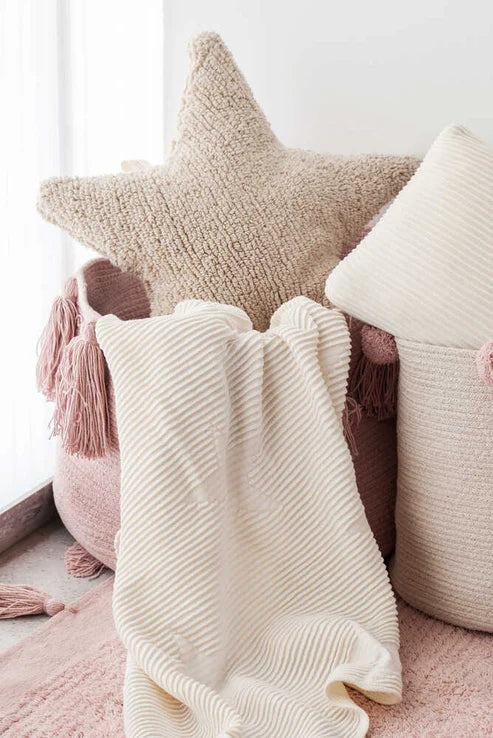 Lorena Canals Kissen Stern beige