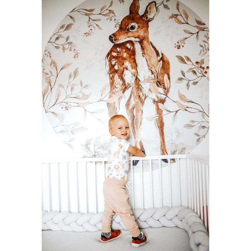 Dekornik Wandsticker XL Reh  "Deer in a circle" Ø150cm