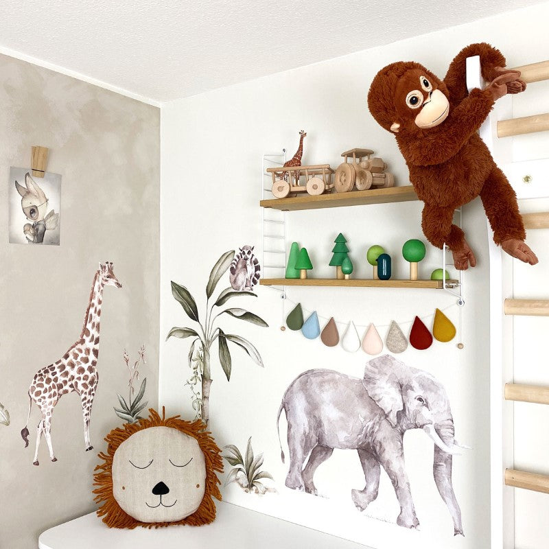 Dekornik Wandsticker Safaritiere "Savana Wonderland Set", 70x70cm - einzeln klebbar