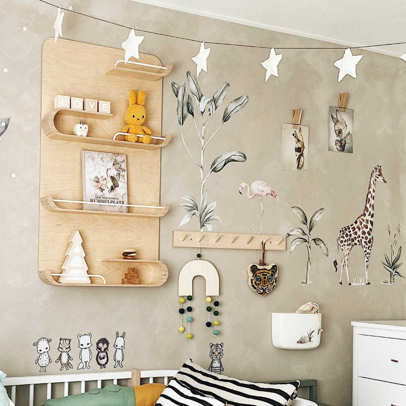 Dekornik Wandsticker Safaritiere "Savana Wonderland Set", 70x70cm - einzeln klebbar