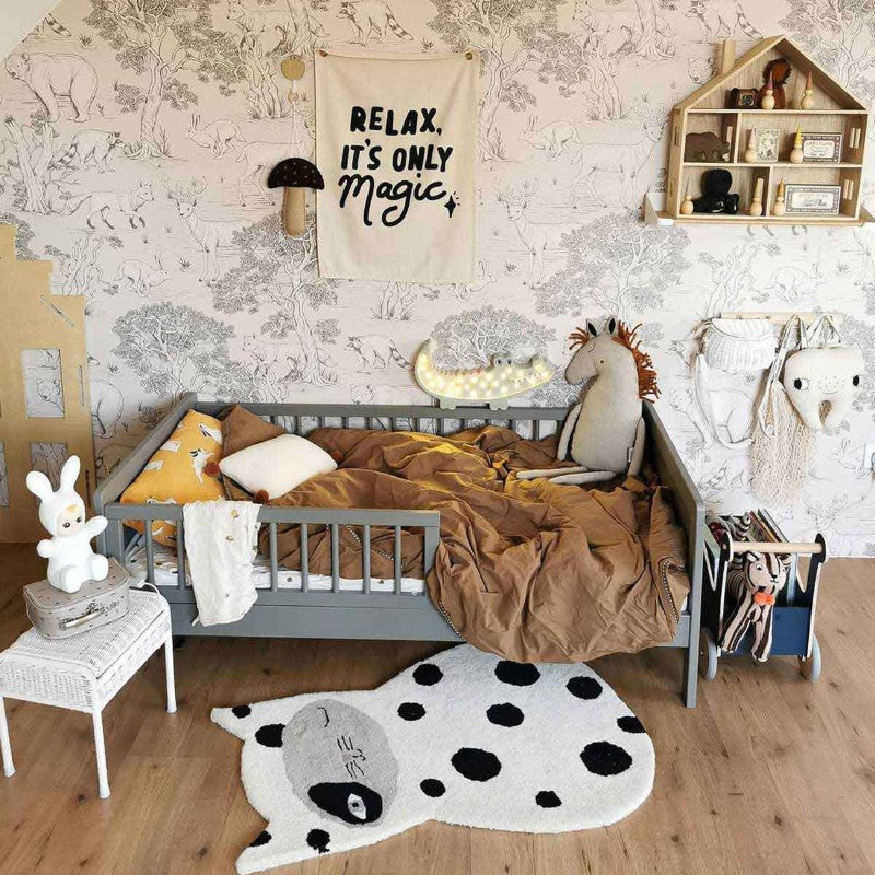 Dekornik Tapete Tiere schwarz-beige 100x280cm