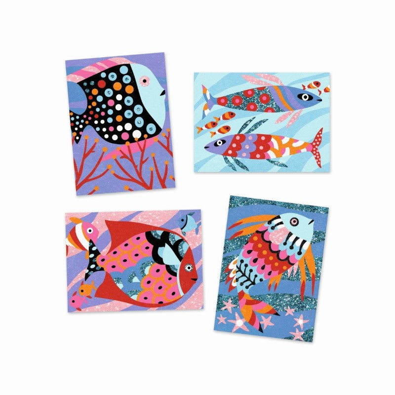 Djeco Sandbild 'Regenbogen Fische'