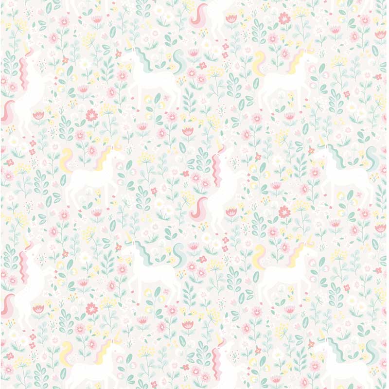 Eijffinger Mini Me Fototapete aus Vlies Einhorn in pastell ca. 186x280cm