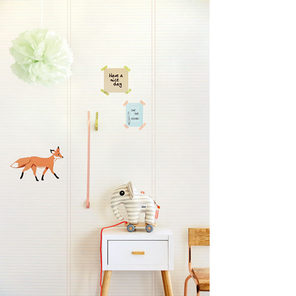 Eijffinger "Wallpower Junior" Vliestapete mit Collageblock-Linien in creme/blau