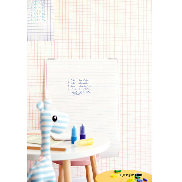 Eijffinger "Wallpower Junior" Vliestapete mit Collageblock-Linien in creme/blau