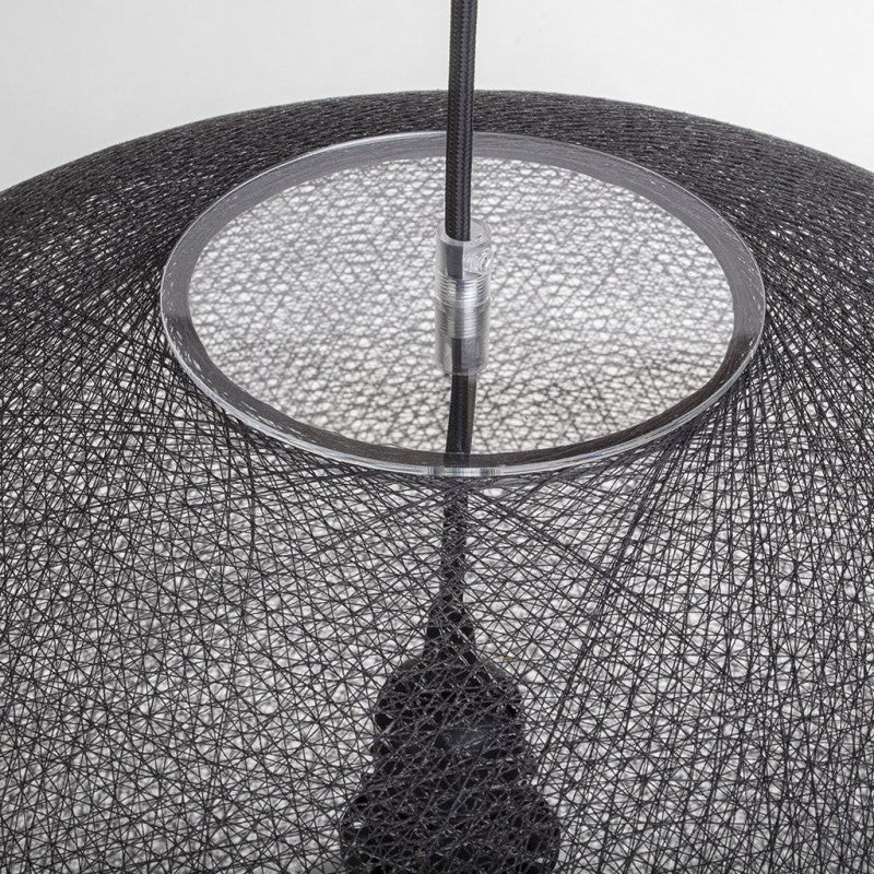La Case de Cousin Paul einfache Deckenlampe Globus 'Anthracite' Ø50cm