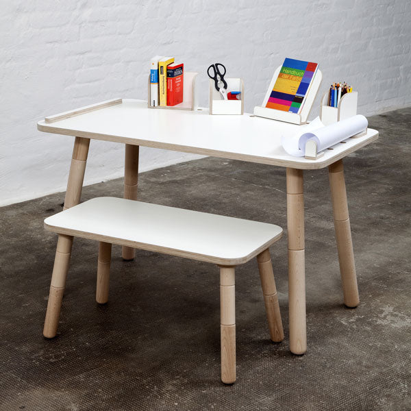 Pure Position Growing Table 65x120cm – der Kindertisch, der mitwächst in weiß