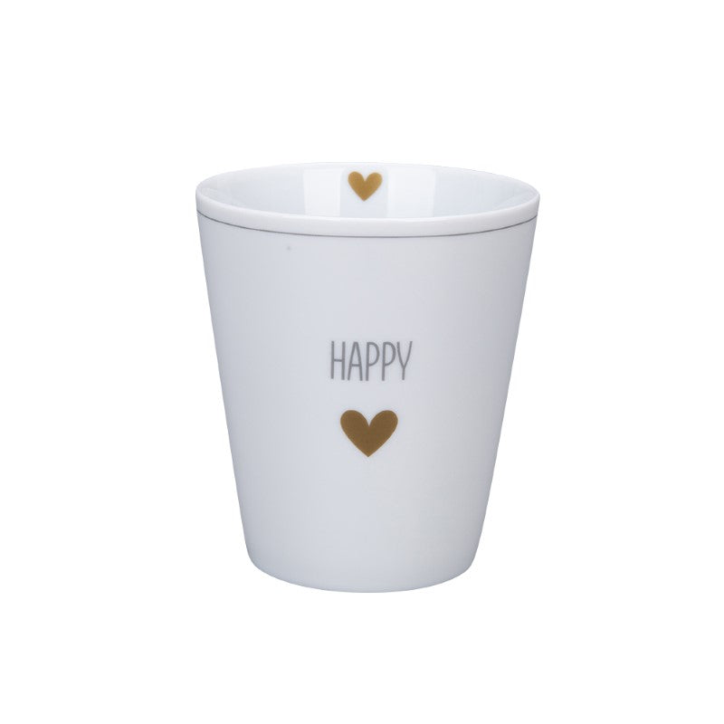 Krasilnikoff Porzellan-Becher 'happy'