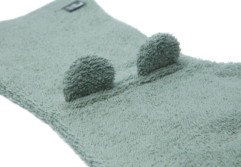 Jollein Waschhandschuh Frottee mit Ohren in ash green