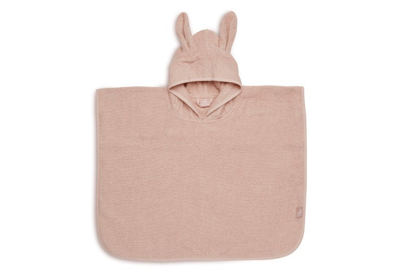 Jollein Badeponcho mit Hasenohren in Wild Rose