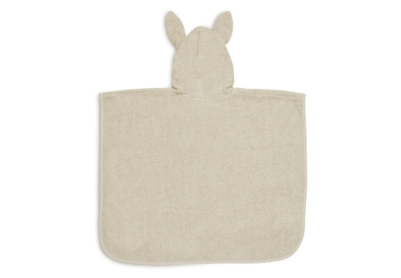 Jollein Badeponcho mit Hasenohren in nougat