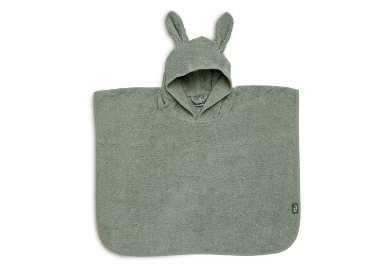 Jollein Badeponcho mit Hasenohren in ash green