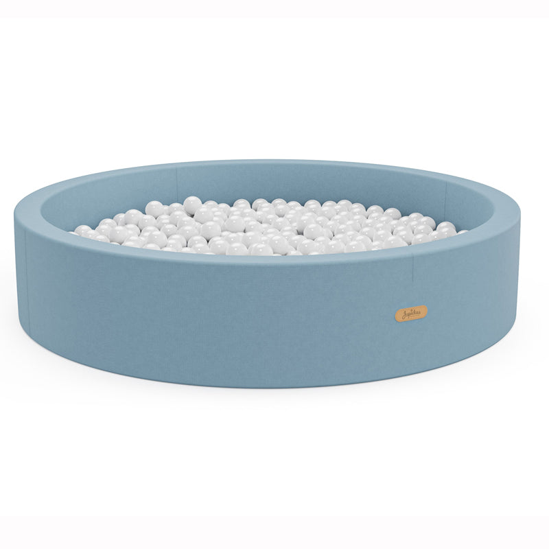 Jupiduu Indoor Kinderrutsche White Elephant & Bällebad in light blue - Bundle