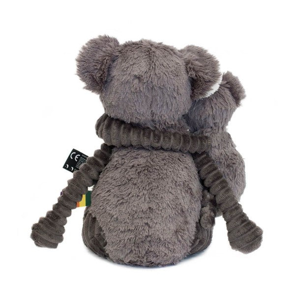Les Déglingos Kuscheltier 'Ptipotos' Koalamama & -baby in dunkelgrau ca. 28cm