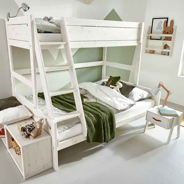 LIFETIME Regalsystem - Regal Höhe 82cm mit 1 Einlegeboden in weiß oder white wash