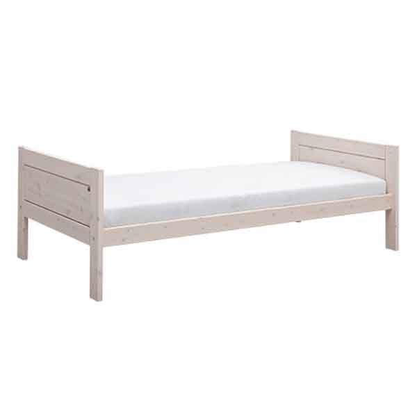 LIFETIME Bett 90x200cm aus Vollholz in weiß oder white wash