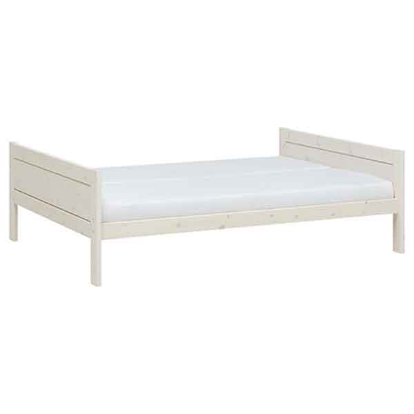 LIFETIME Bett 140x200cm aus Vollholz in weiß oder white wash