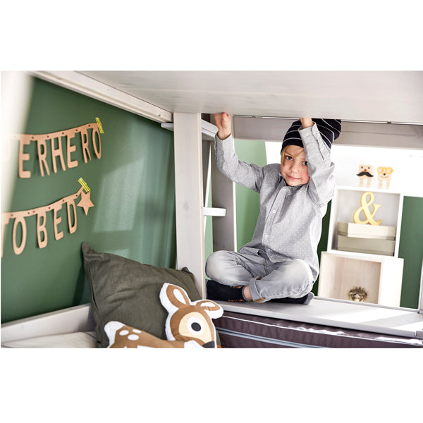 LIFETIME Abenteuerbett Hangout als Etagenbett in 120x200cm - Leiter seitlich