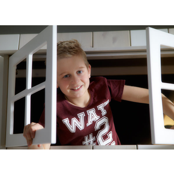 LIFETIME Abenteuerbett Hangout als Etagenbett 90x200cm - Leiter seitlich