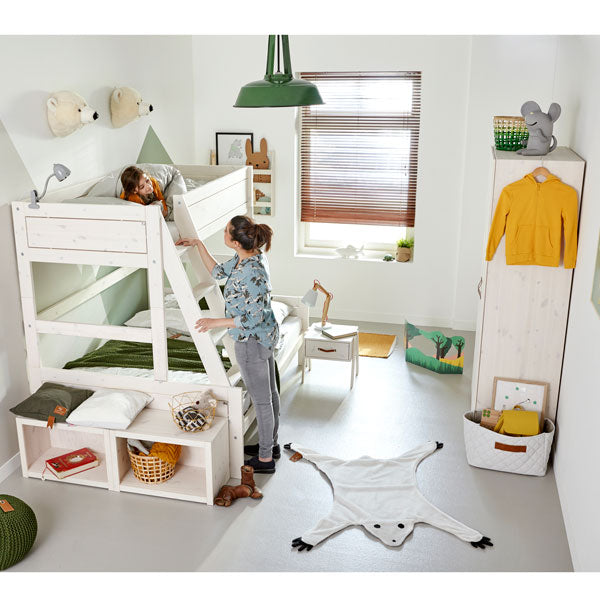 LIFETIME Regalsystem - Regal Höhe 82cm mit 1 Einlegeboden in weiß oder white wash