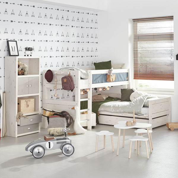 LIFETIME Regalsystem - Regal 1 Fach in weiß oder white wash