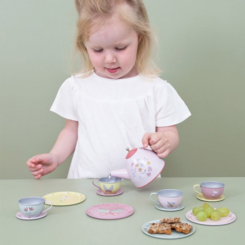 Little Dutch Teeset "Flowers & Butterflies" 13-tlg. mehrfarbig