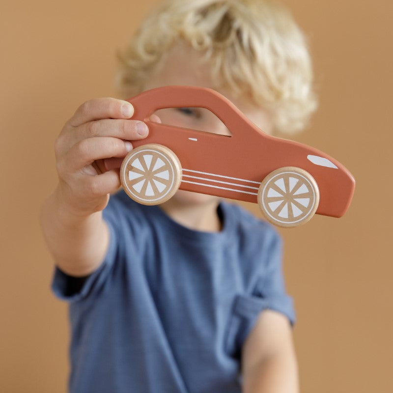 Little Dutch Holzspielzeug Sportwagen in rost