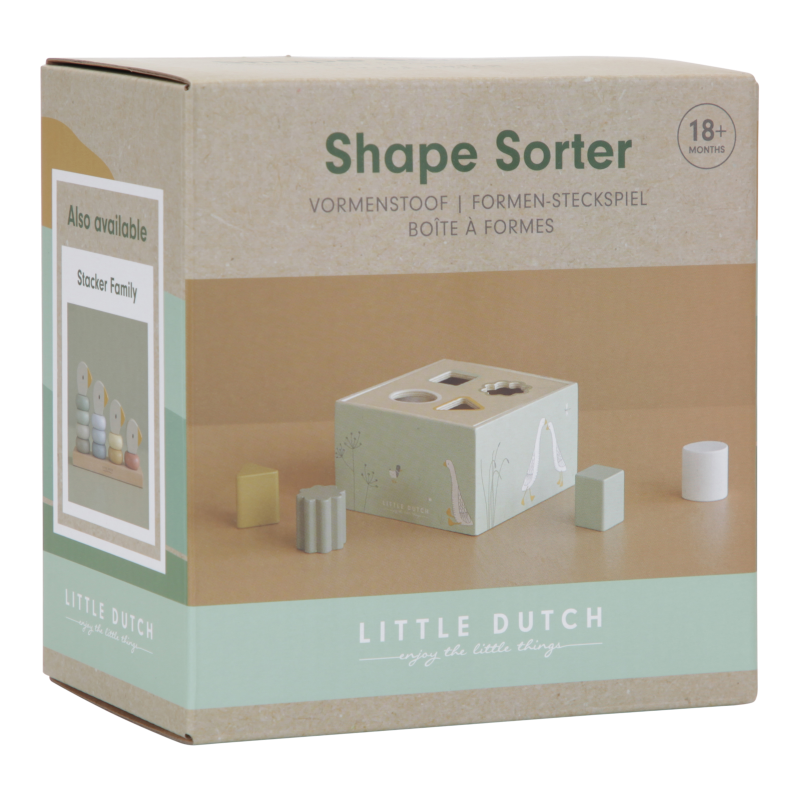 Little Dutch Holz Steckspielzeug "Little Goose" olive