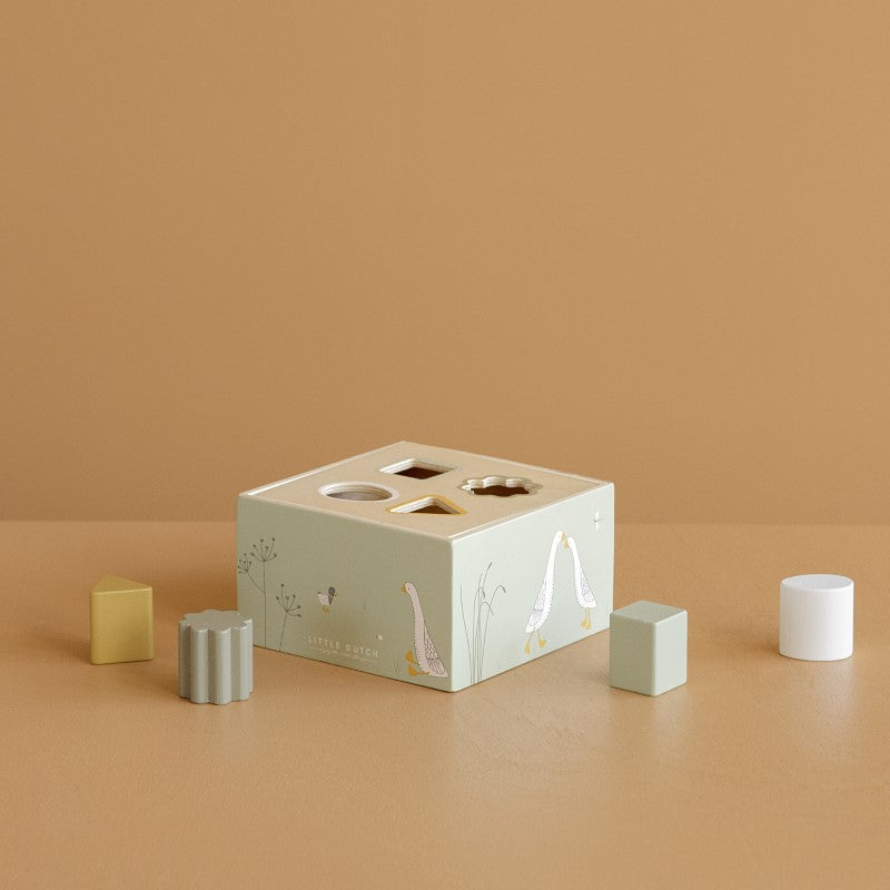 Little Dutch Holz Steckspielzeug "Little Goose" olive