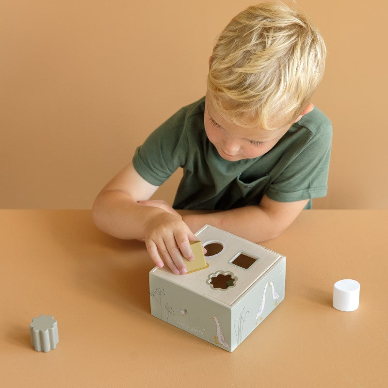 Little Dutch Holz Steckspielzeug "Little Goose" olive