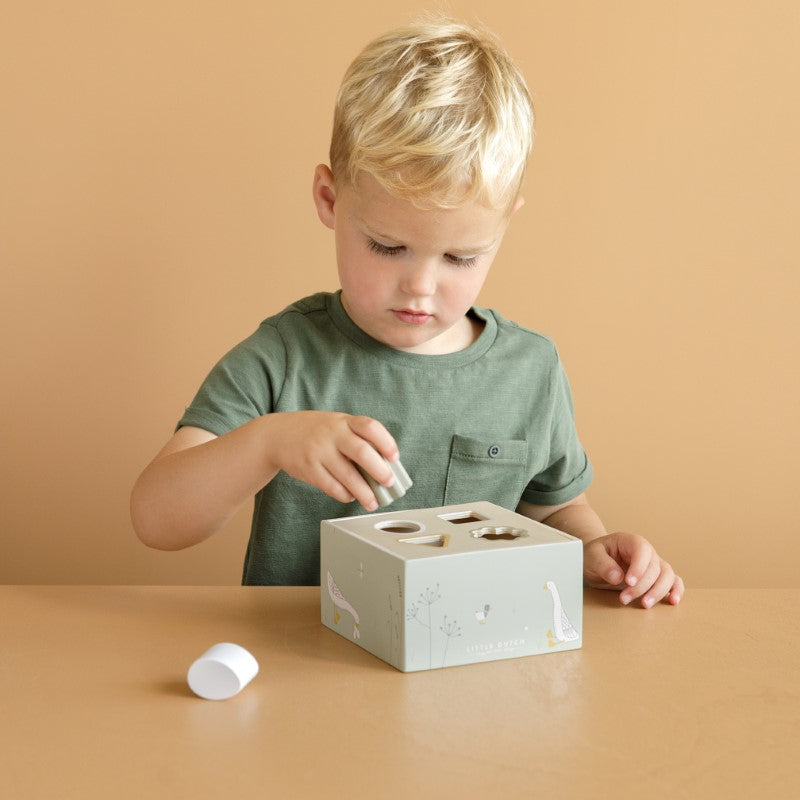 Little Dutch Holz Steckspielzeug "Little Goose" olive