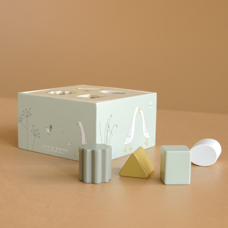 Little Dutch Holz Steckspielzeug "Little Goose" olive