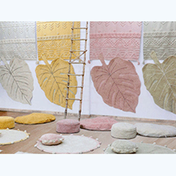 Lorena Canals waschbarer Teppich 'Monstera Leaf' in Vintage nude 120x180cm