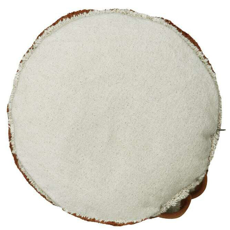 Lorena Canals Pouf "Boletus" toffee/natural Ø45x35cm