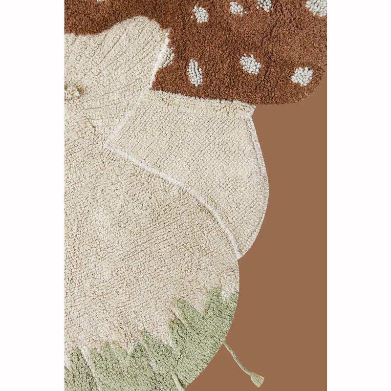 Lorena Canals waschbarer Teppich 'Boletus' 120x120cm