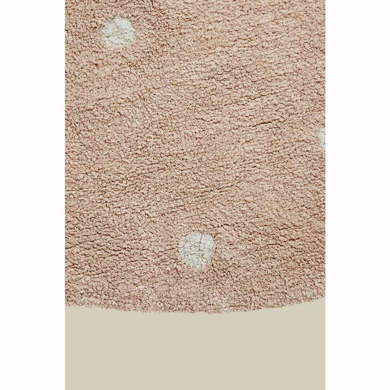 Lorena Canals waschbarer Teppich 'Round Dot' in rose Ø140cm