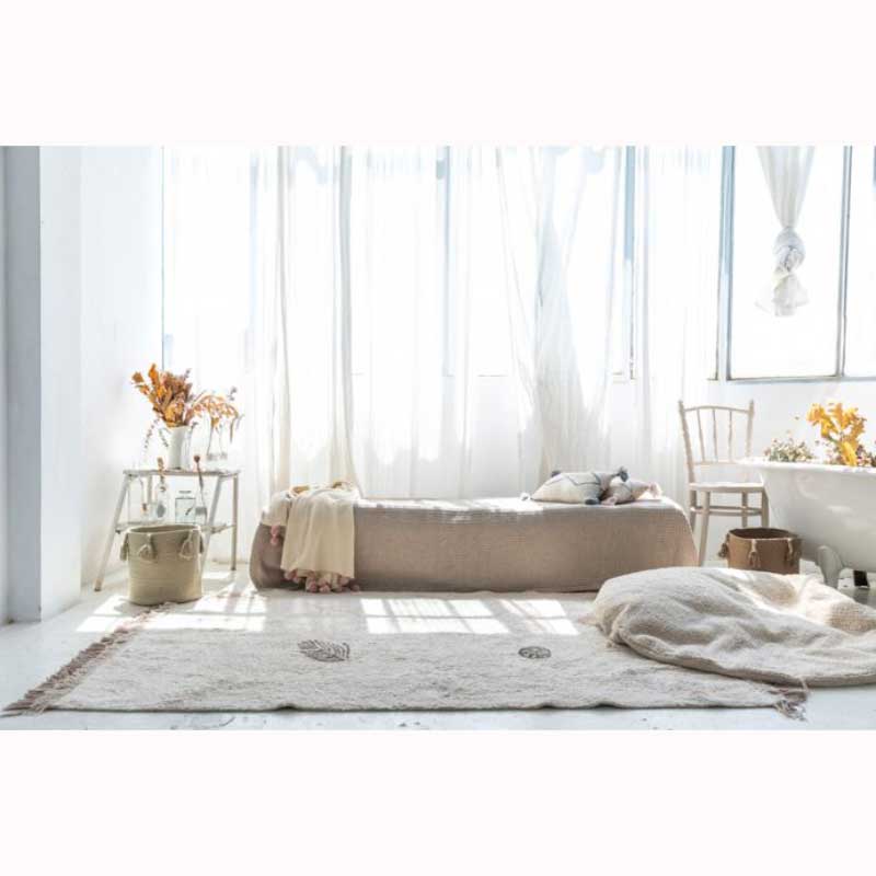 Lorena Canals waschbarer Teppich 'Pine Forest' in beige 140x200cm