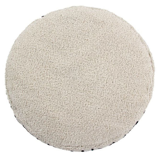 Lorena Canals waschbarer Sitzpouf 'ABC' in natural/schwarz 20x70x70cm