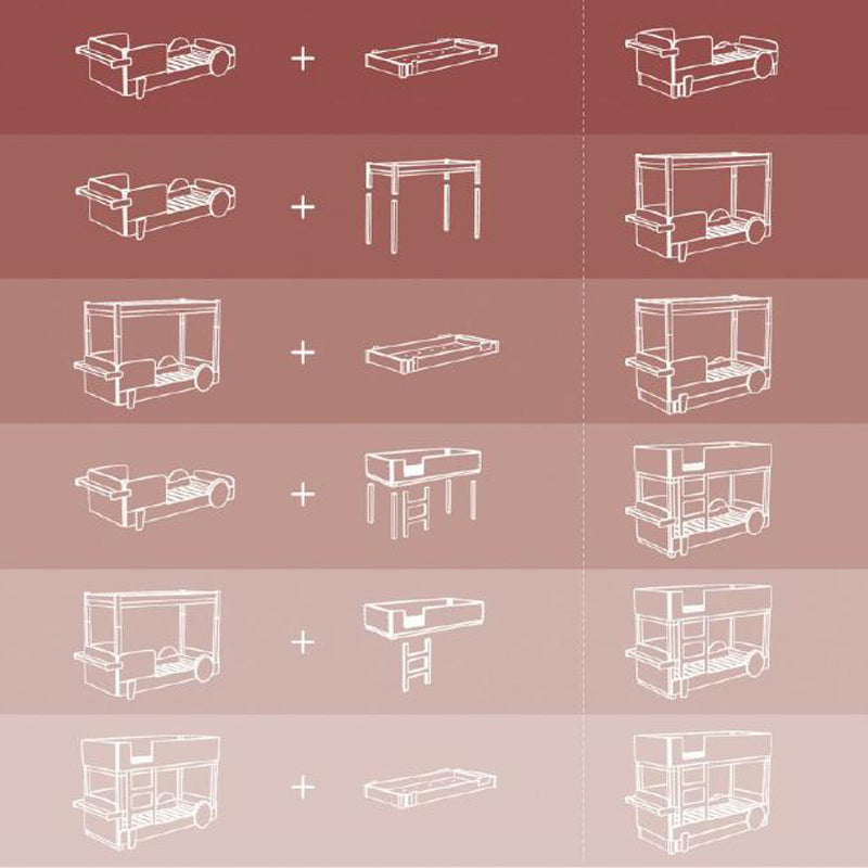 Mathy by Bols 'Discovery' Montessori Himmel-Bett 90x190cm - in 28 Farben erhältlich