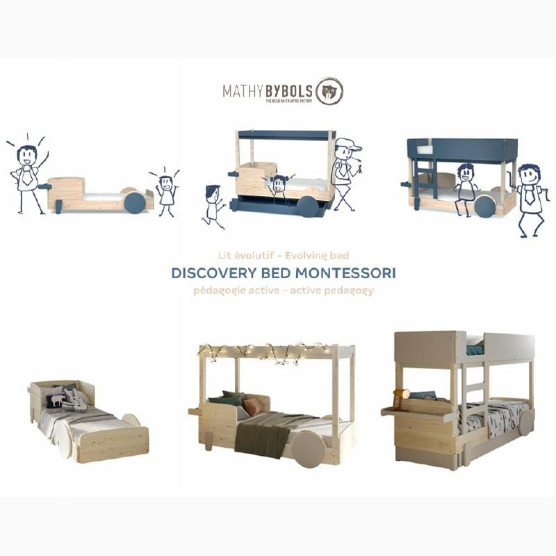 Mathy by Bols 'Discovery' Montessori Einzelbett mit Schublade 90x190cm - in 28 Farben erhältlich