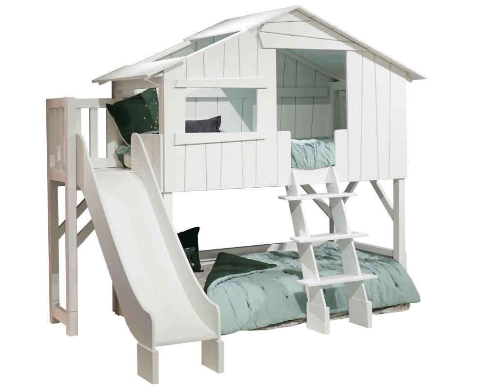 Mathy-by-Bols Baumhausbett als Stockbett 90x190cm mit Rutschenturm in 28 Farben erhältlich