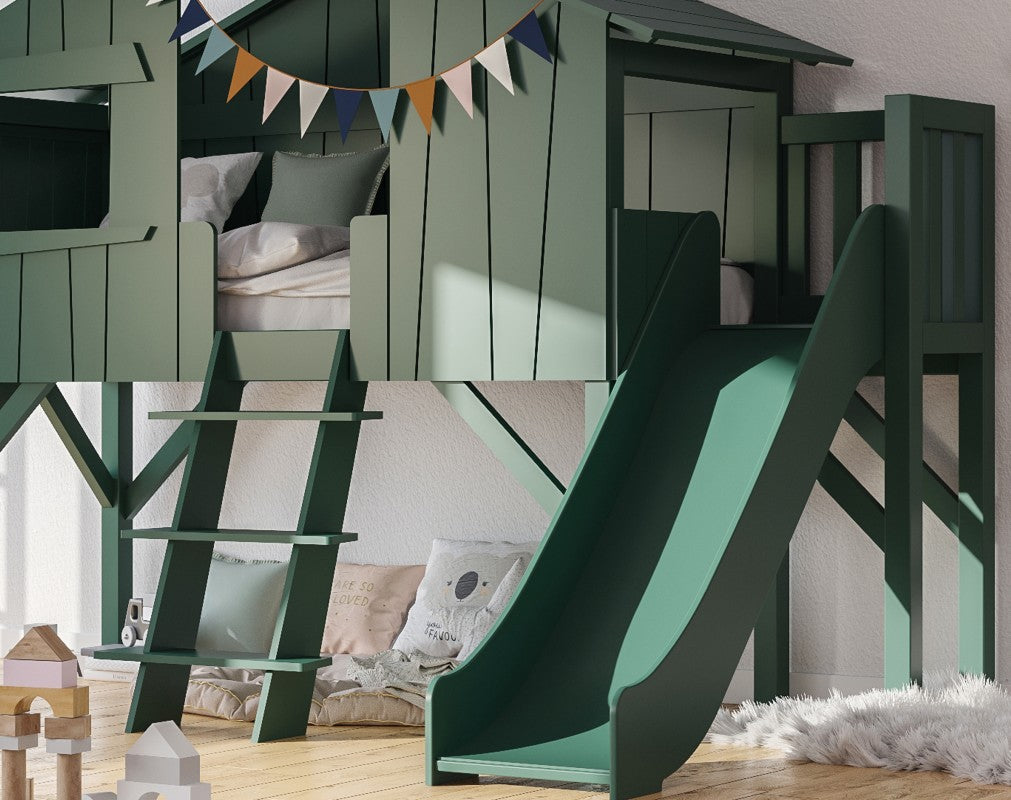 Mathy By Bols Baumhausbett 90x190cm mit Rutschenturm in 28 Farben erhältlich