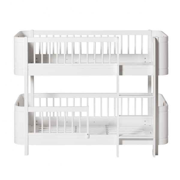 Oliver Furniture Wood Mini+ halbhohes Etagenbett 68x162cm weiß