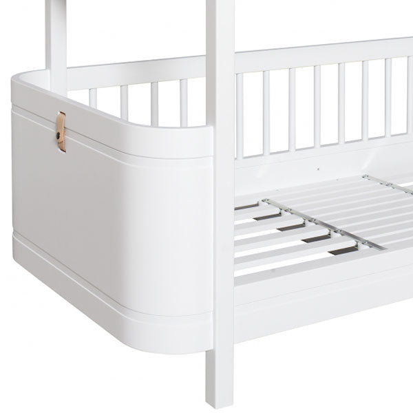 Oliver Furniture Wood Mini+ halbhohes Etagenbett 68x162cm weiß