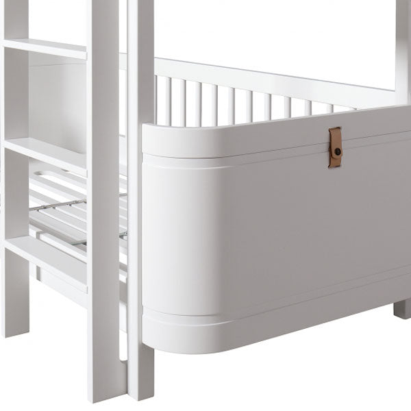 Oliver Furniture Wood Mini+ halbhohes Etagenbett 68x162cm weiß
