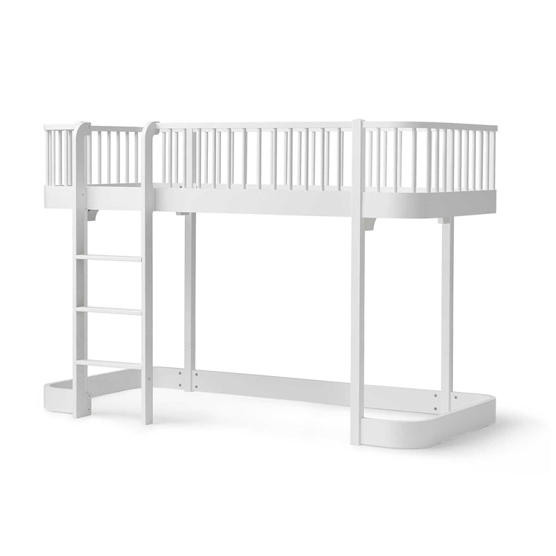 Oliver Furniture Wood Original halbhohes Bett 90x200cm in weiß